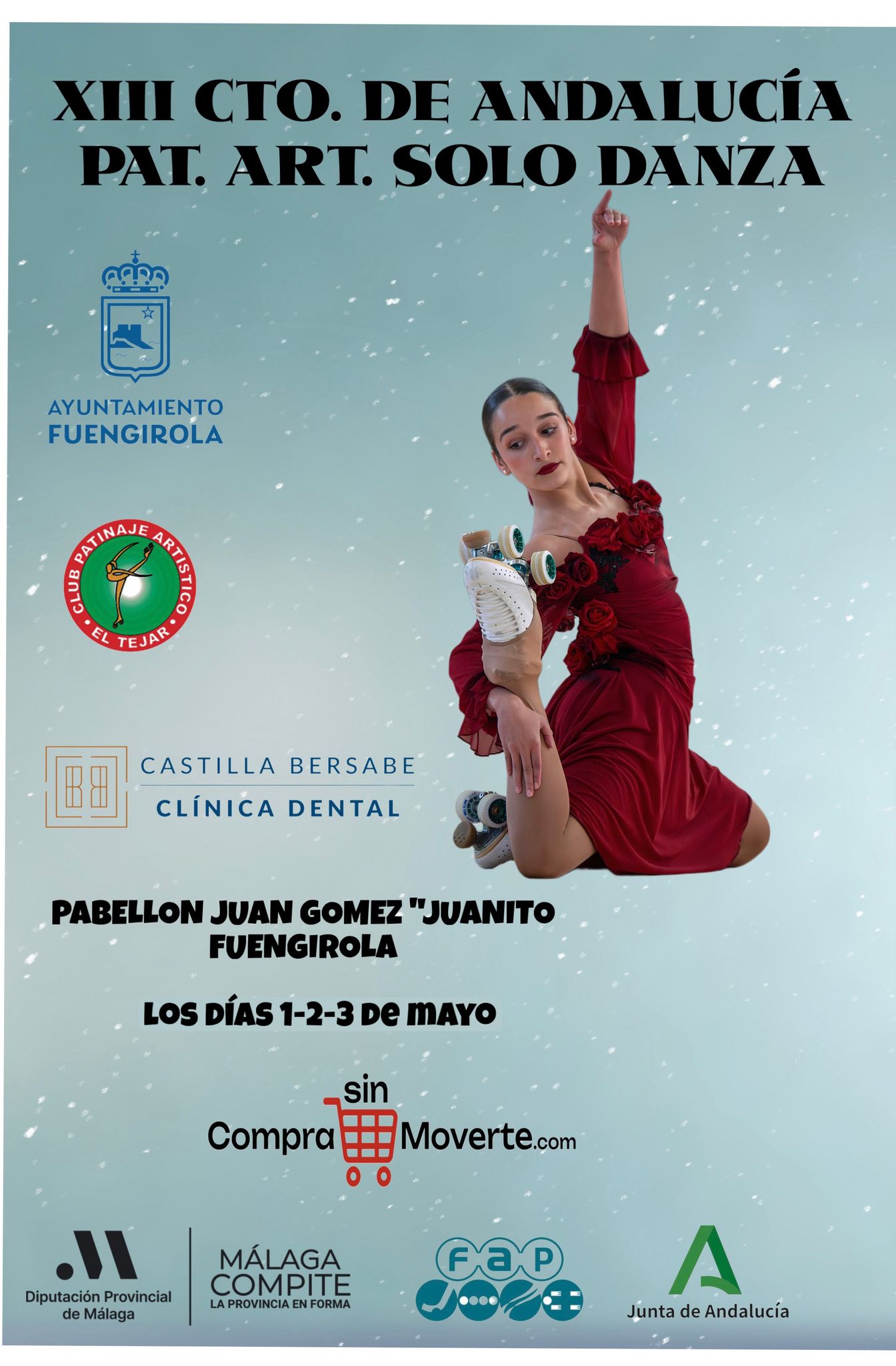 Cartel campeonato Andaluc%C3%ADa patinaje S%C3%B3lo Danza