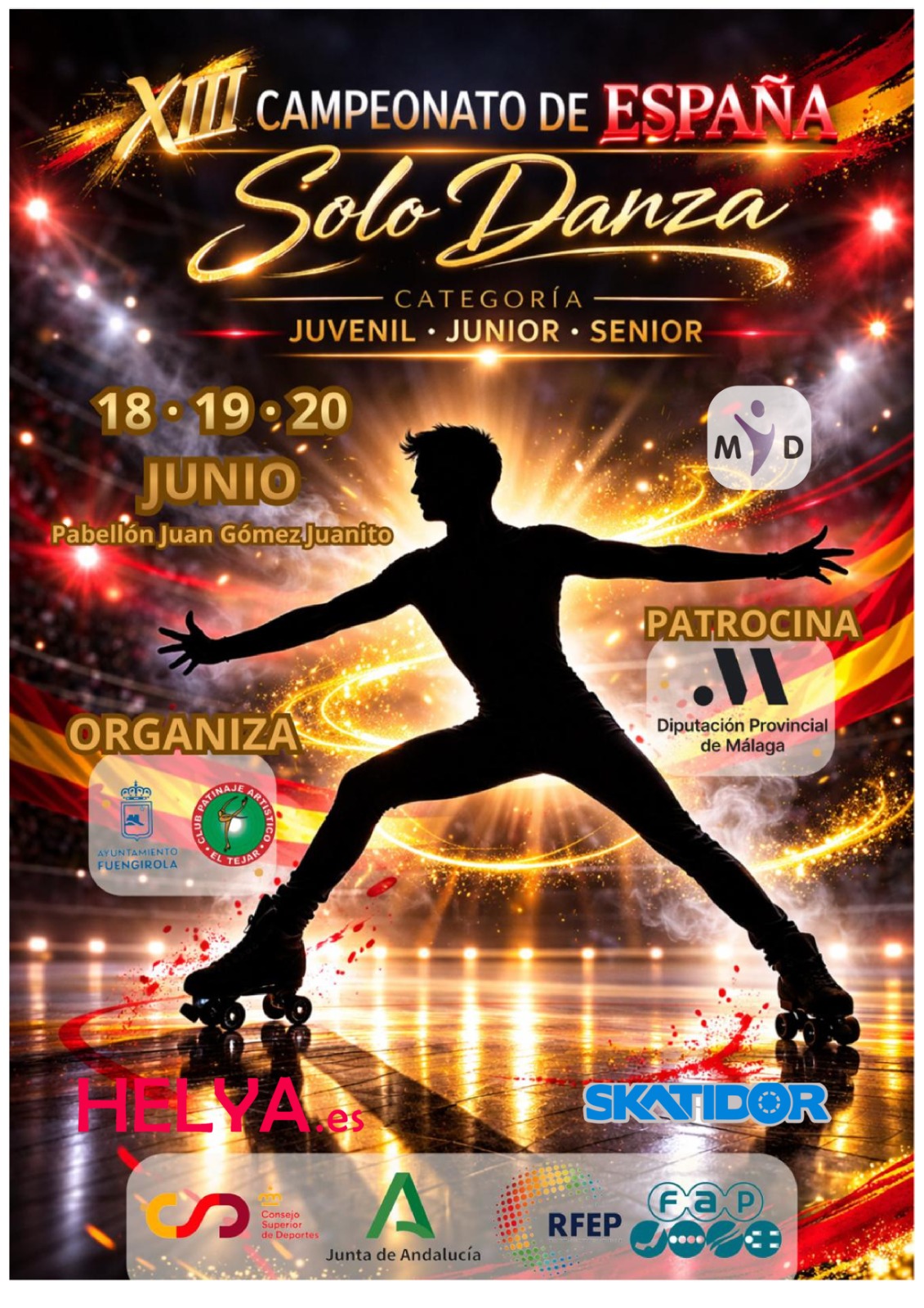 cartel campeonato Espa%C3%B1a patinaje S%C3%B3lo Danza