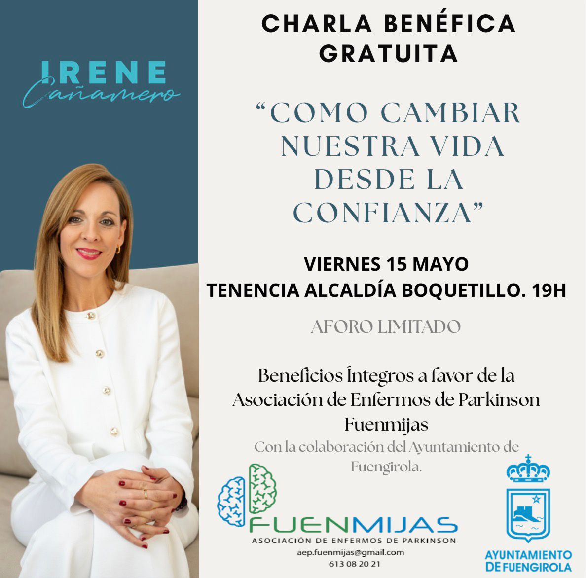 Cartel Charla Irene Ca%C3%B1amero