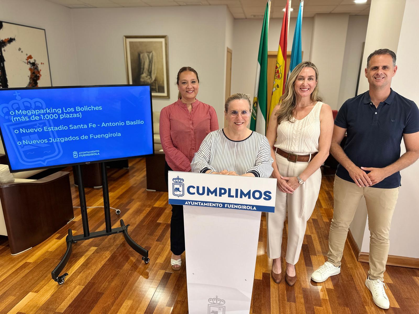 El Ayuntamiento adjudica la construcción del Megaparking de Los Boliches, el Nuevo Estadio Santa Fe y el Nuevo Juzgado de Fuengirola 2 Bravo Mula Arriaga y Rodr%C3%ADguez informan de los proyectos del Megaparking de Los Boliches el Nuevo Estadio Santa Fe y el Nuevo Juzgado de Fuengirola