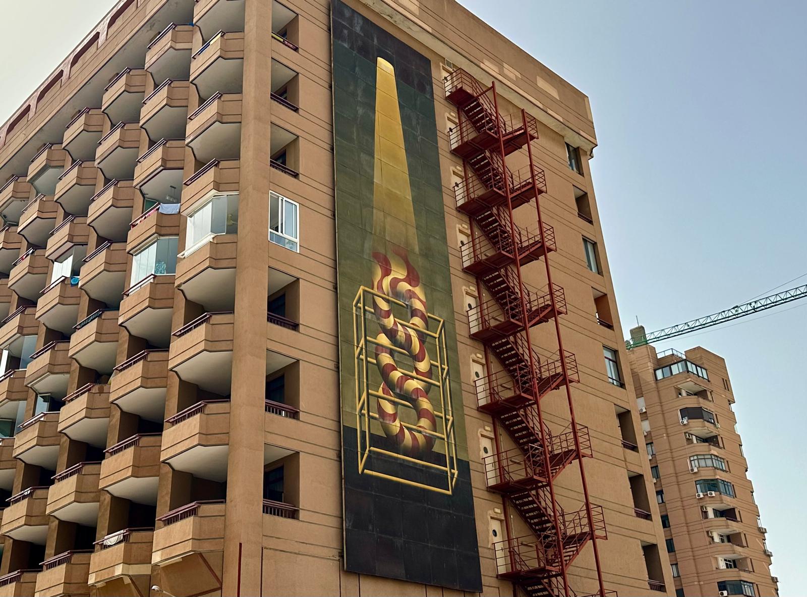 Mural Liberaci%C3%B3n de Julio Le Parc en calle Mart%C3%ADnez Catena